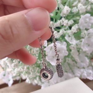 Sparkling Pavé Safety Chain Charm